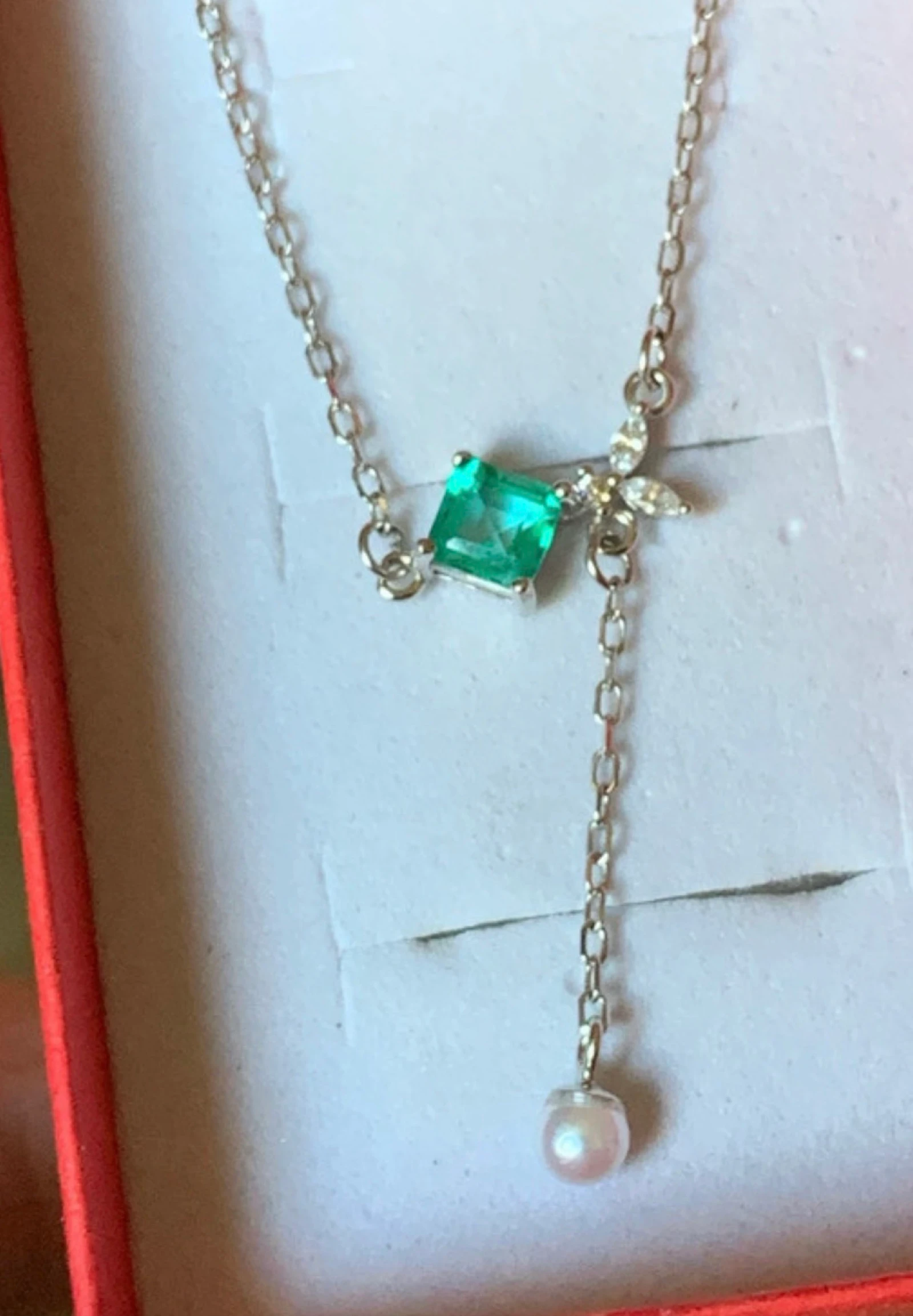 Collar topacio y perla  – photo 2
